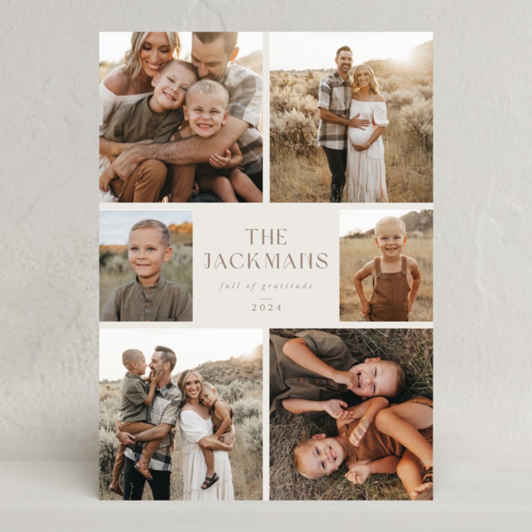 "For Keeps" - Thanksgiving Cards in Marshmallow by Keen Peachy - Front