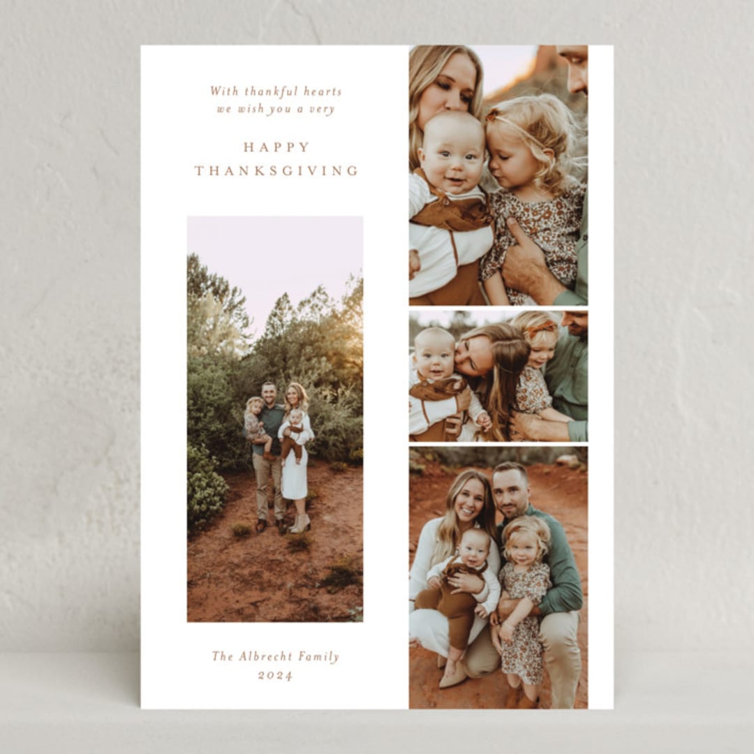 "Truly" - Thanksgiving Cards in Pumpkin Spice by Blustery August - Front
