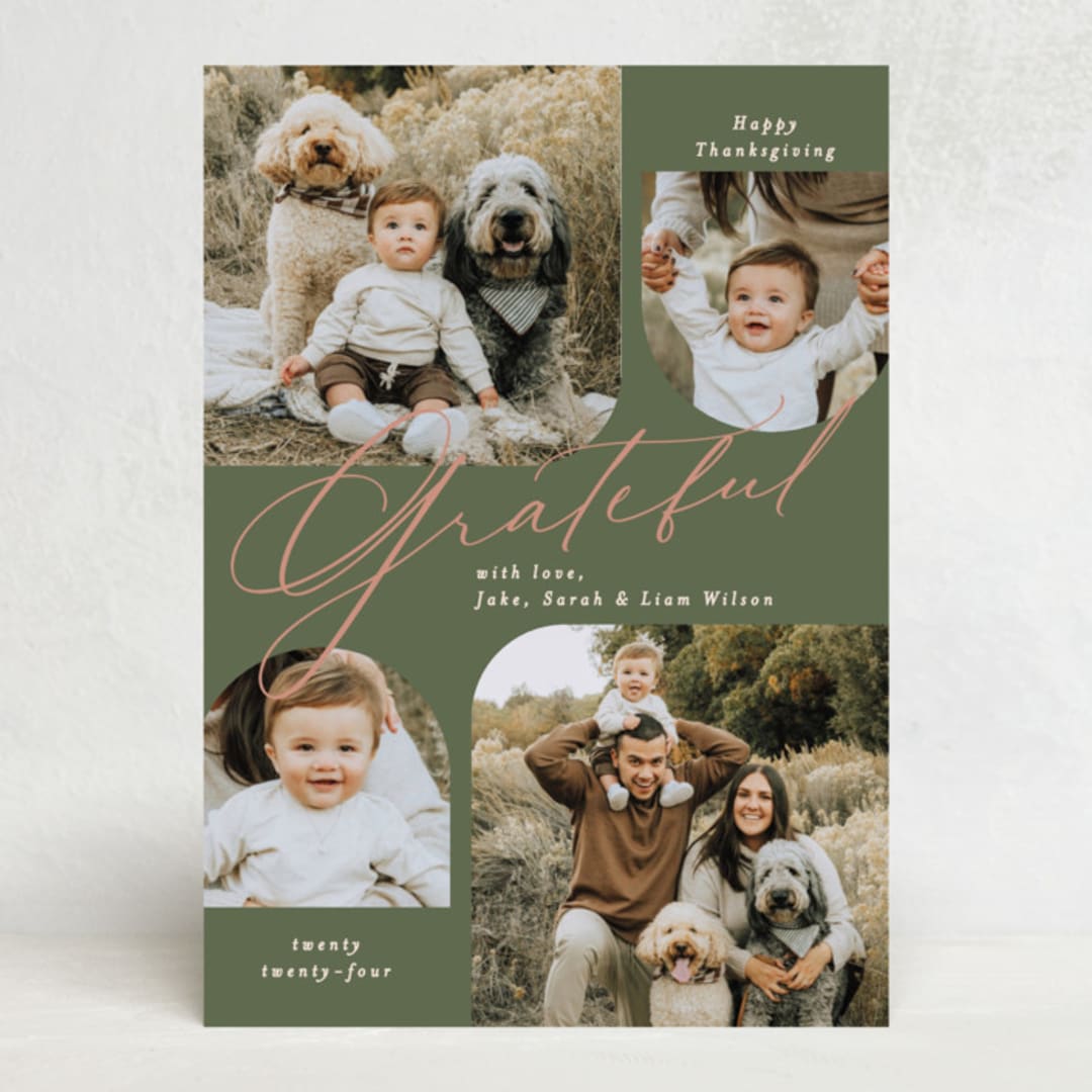 "Scenic" - Thanksgiving Cards in Green Bean by Owl and Toad - Front