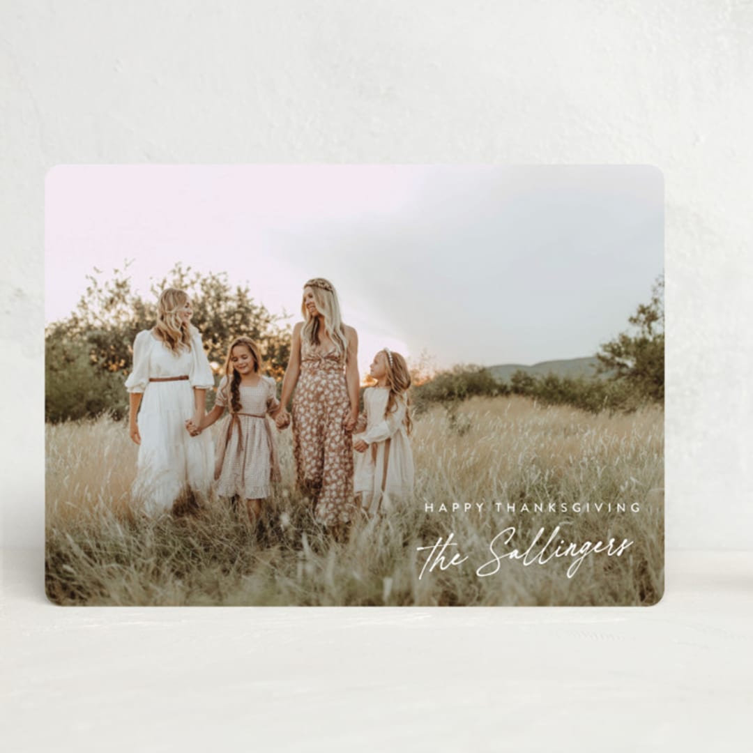"Firma" - Thanksgiving Cards in Snow by Tamara Hilje - Front