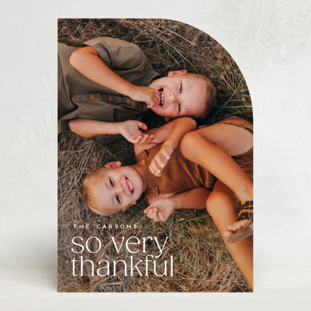 "so very thankful." - Thanksgiving Cards in Cotton by Ellen Schlegelmilch - Front