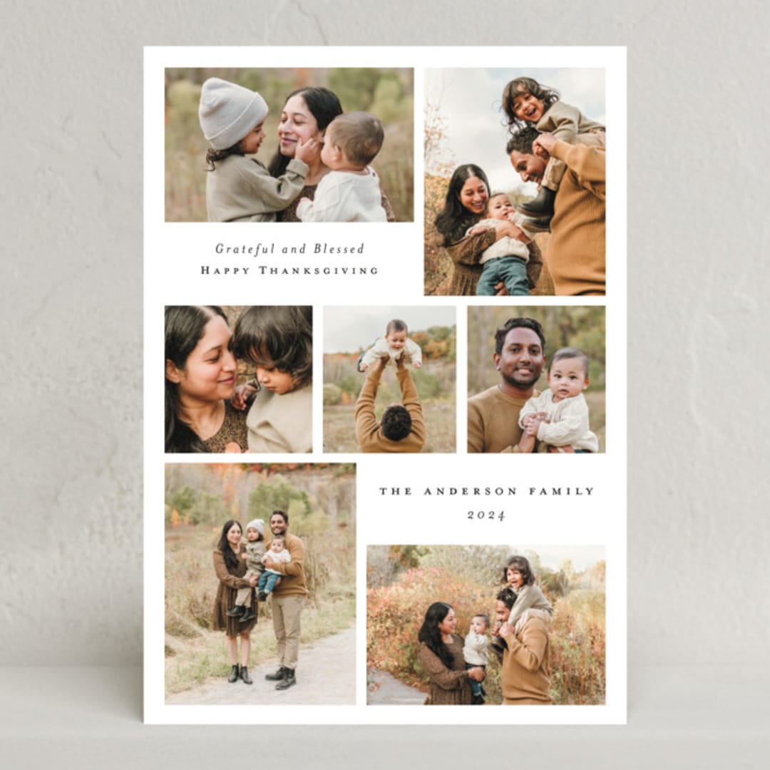 "Yearly Seven" - Thanksgiving Cards in Winter by Emily Betts - Front