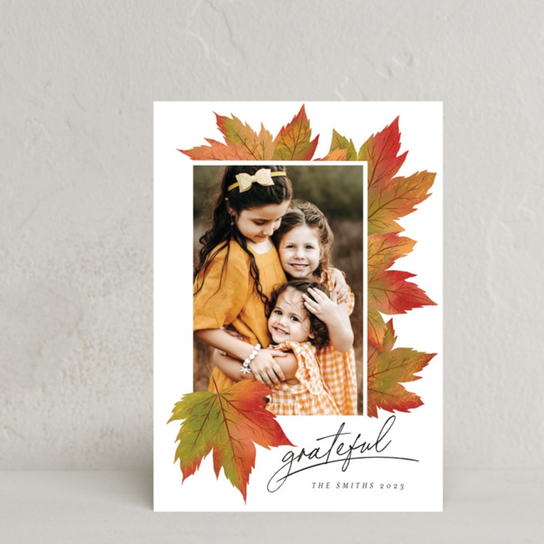 "Maple Lovers" - Thanksgiving Cards in Autumn by Grae - Front