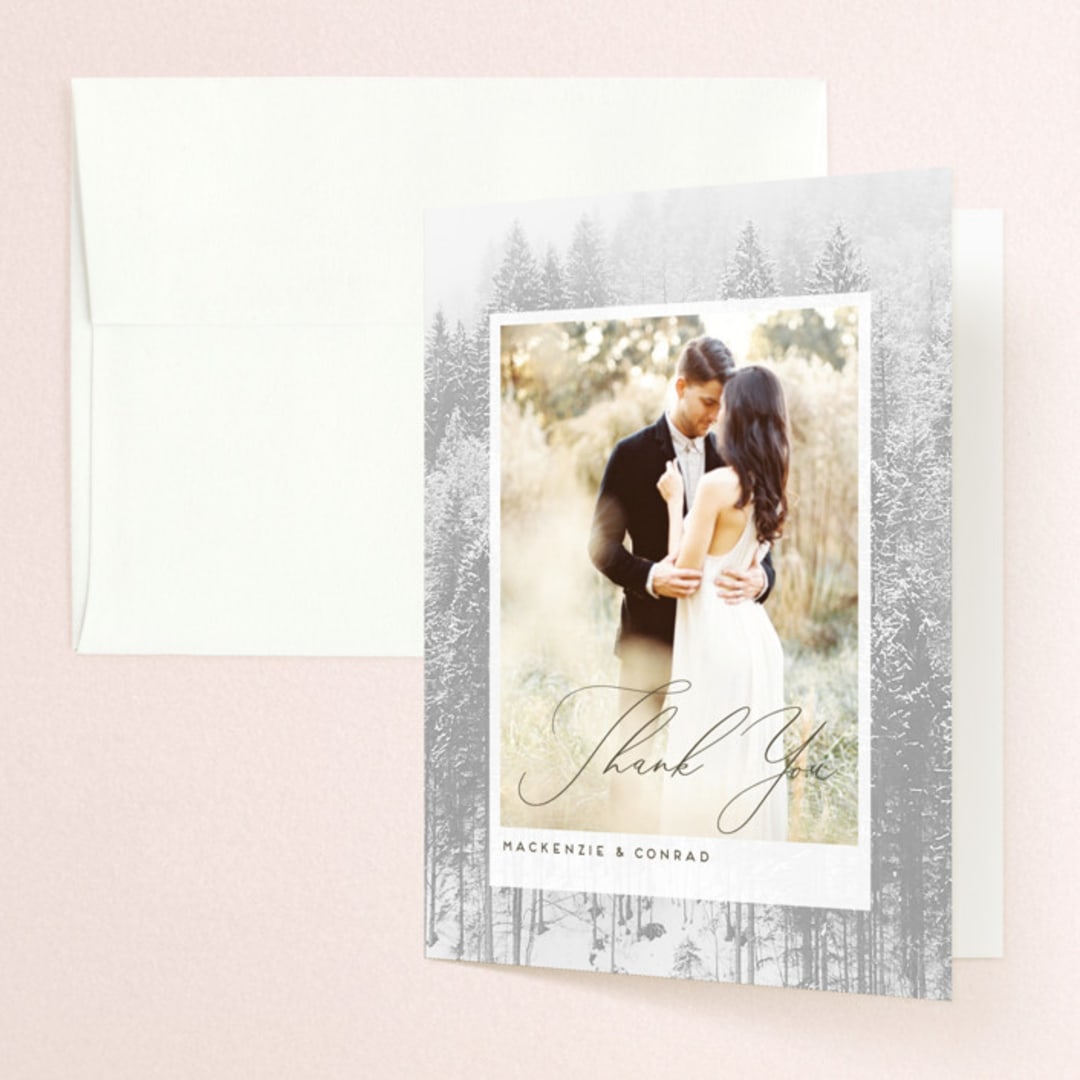 "Torrone" - Wedding Thank You Cards in Cedar by chocomocacino - Front