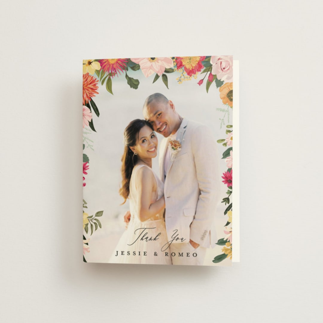 "Forest Flowers" - Wedding Thank You Cards in Tropical by Susan Moyal - Front