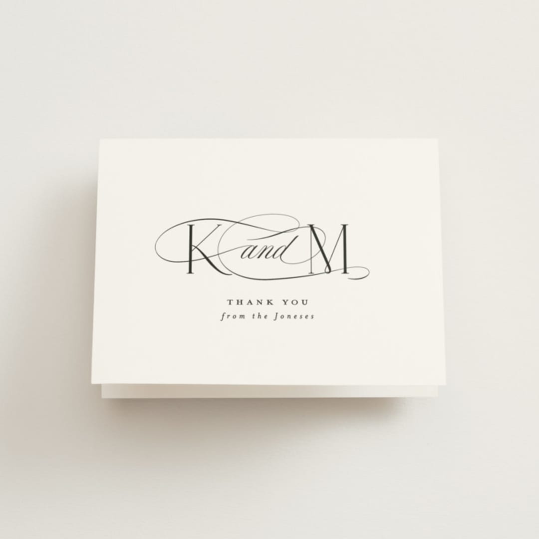 "Sacrament" - Wedding Thank You Cards in Cloud by Heather Cairl - Front