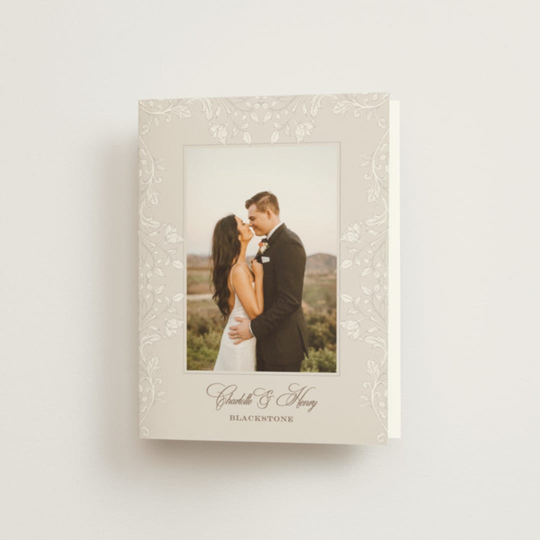 "vintage flourishes" - Wedding Thank You Cards in Natural by BR Designs - Front