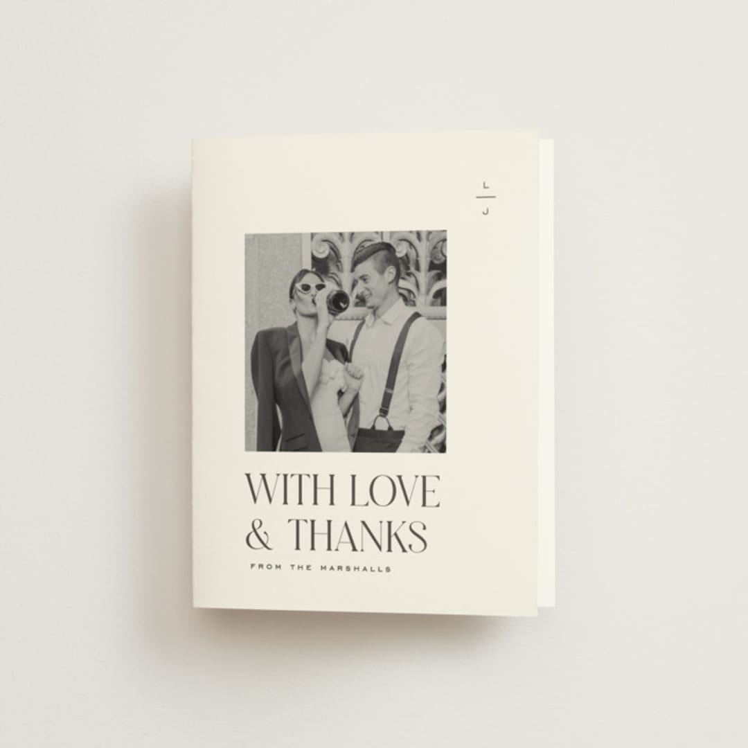 "Clarity" - Wedding Thank You Cards in Diamond by Heather Cairl - Front