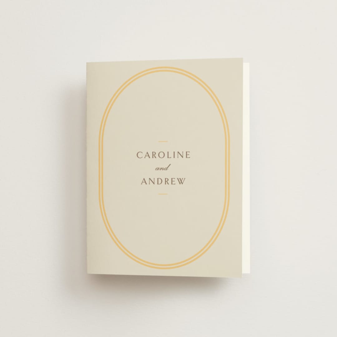 "Bocce" - Wedding Thank You Cards in Melon by Megan Davis - Front