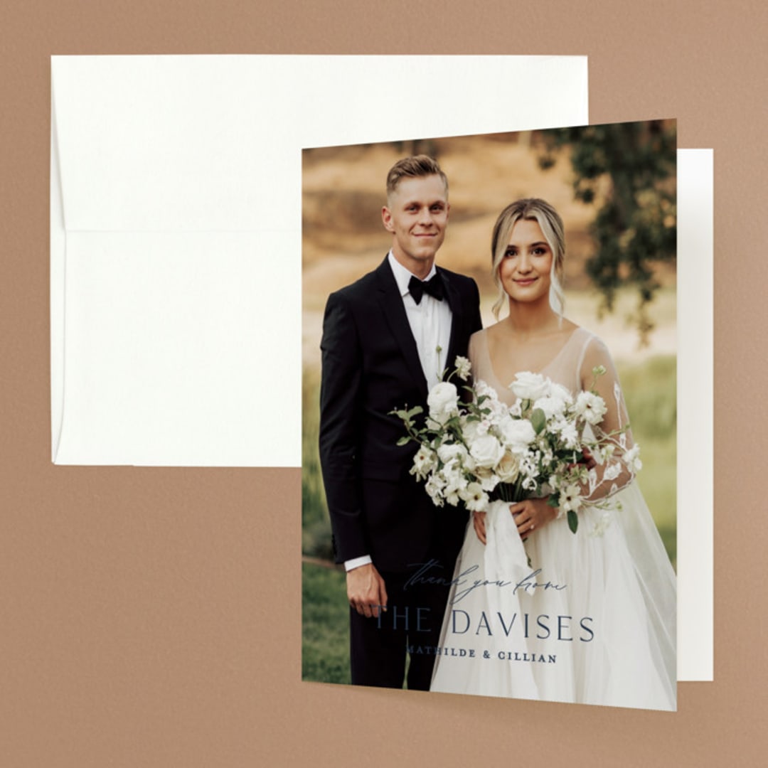 "Georgetown" - Wedding Thank You Cards in Oxford by Stacey Meacham - Front