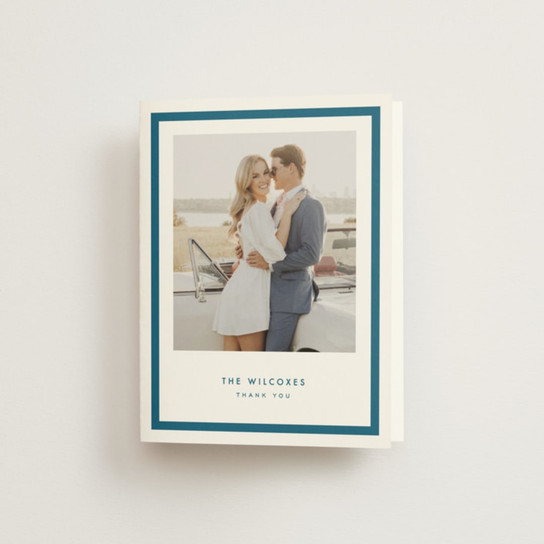 "Coast" - Wedding Thank You Cards in Ocean by Kelly Schmidt - Front