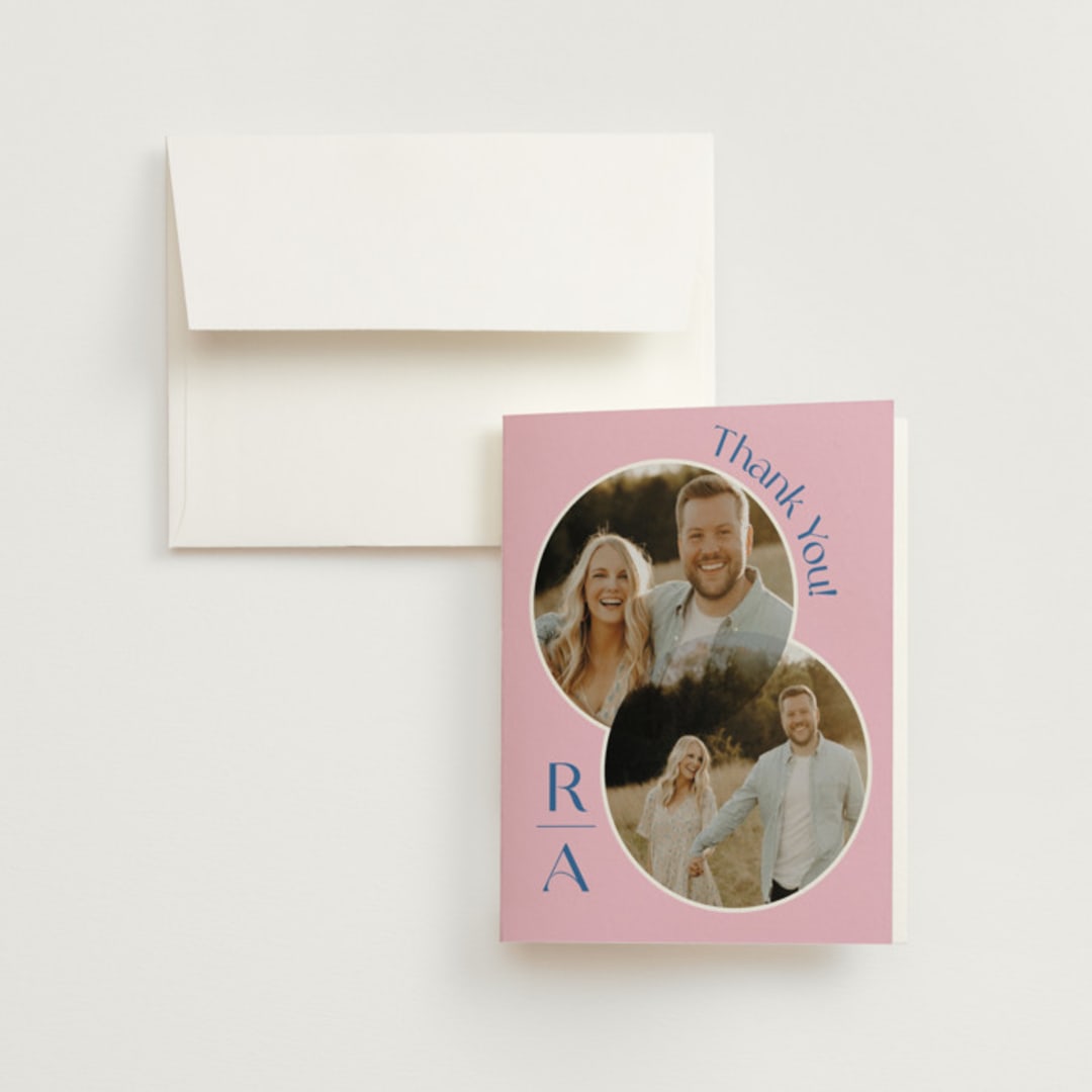 "Connected" - Wedding Thank You Cards in Marseille by Claudia Orengo - Front