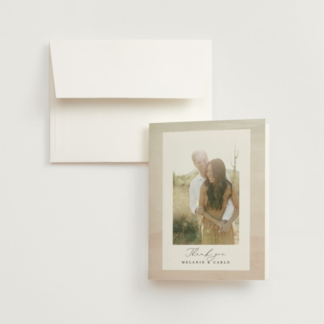 "desert dream" - Wedding Thank You Cards in Sand by Maja Cunningham - Front