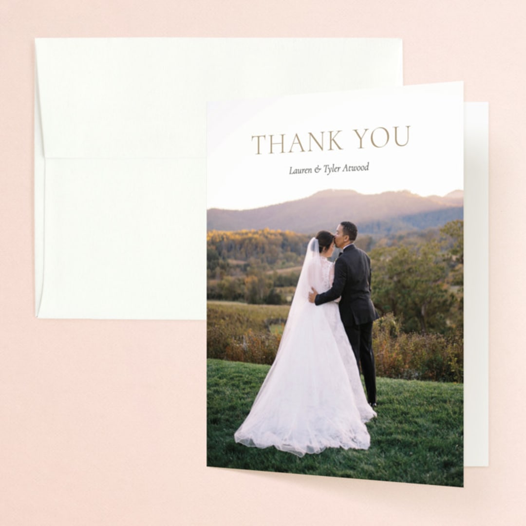 "winter's edge" - Wedding Thank You Cards in Alpine by Eric Clegg - Front