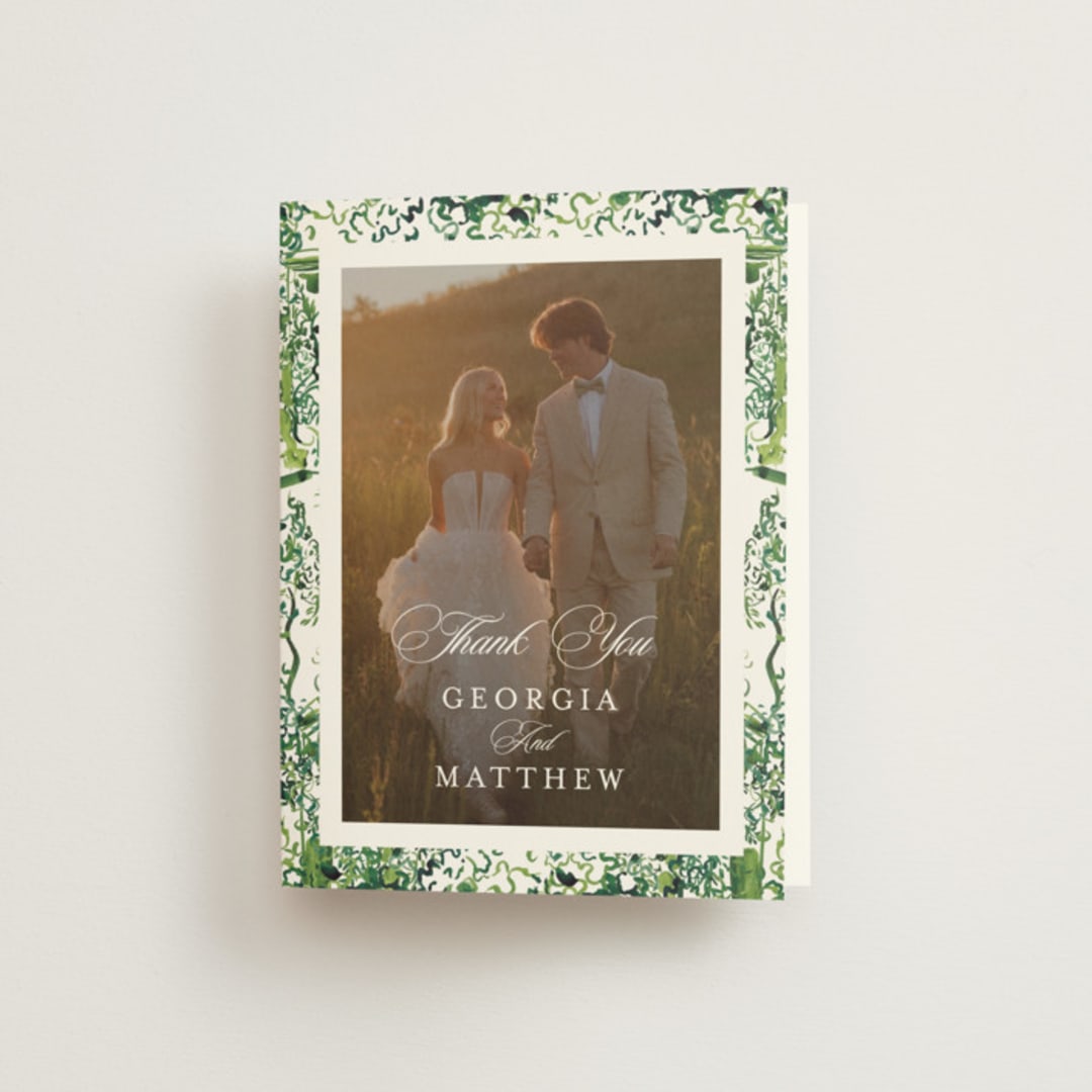 "gates and pillars" - Wedding Thank You Cards in Sap by Becky Nimoy - Front