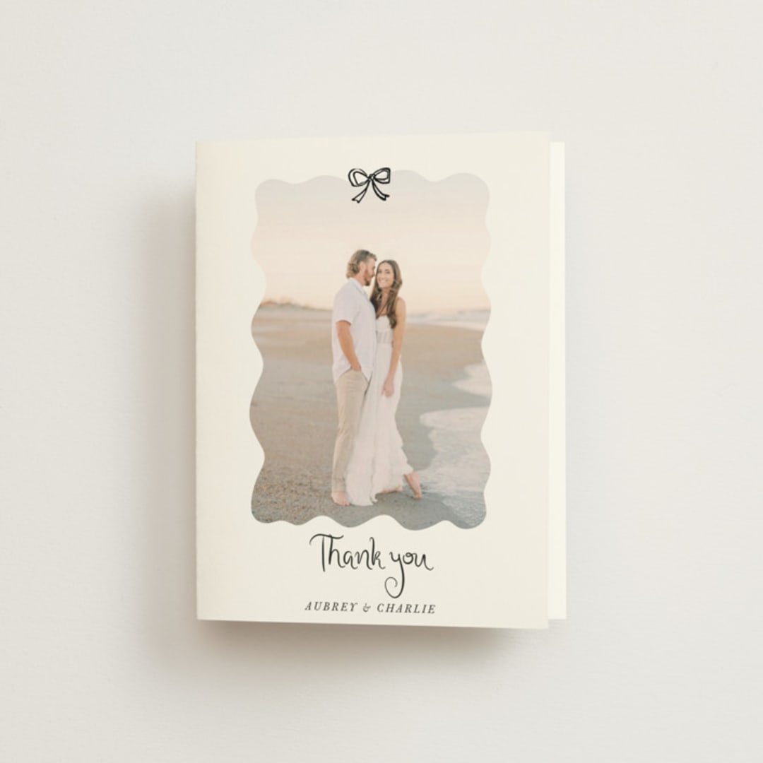 "quirky fun" - Wedding Thank You Cards in Tuxedo by Cass Loh - Front