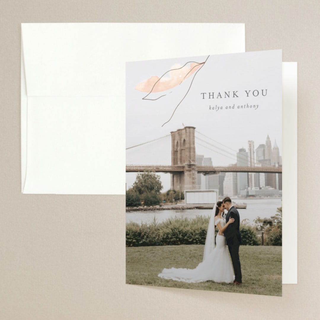 "Autumn Euphoria" - Wedding Thank You Cards in Autumn Kiss by Design Lotus - Front