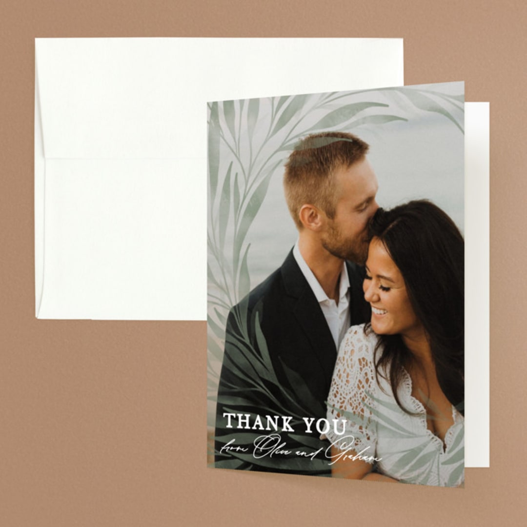 "Orchard" - Wedding Thank You Cards in Laurel Bough by Erin L. Wilson - Front
