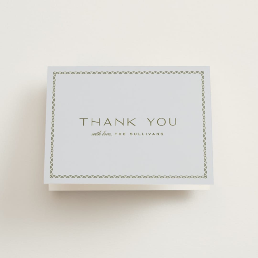 "callum" - Wedding Thank You Cards in Lavender by Ellen Schlegelmilch - Front