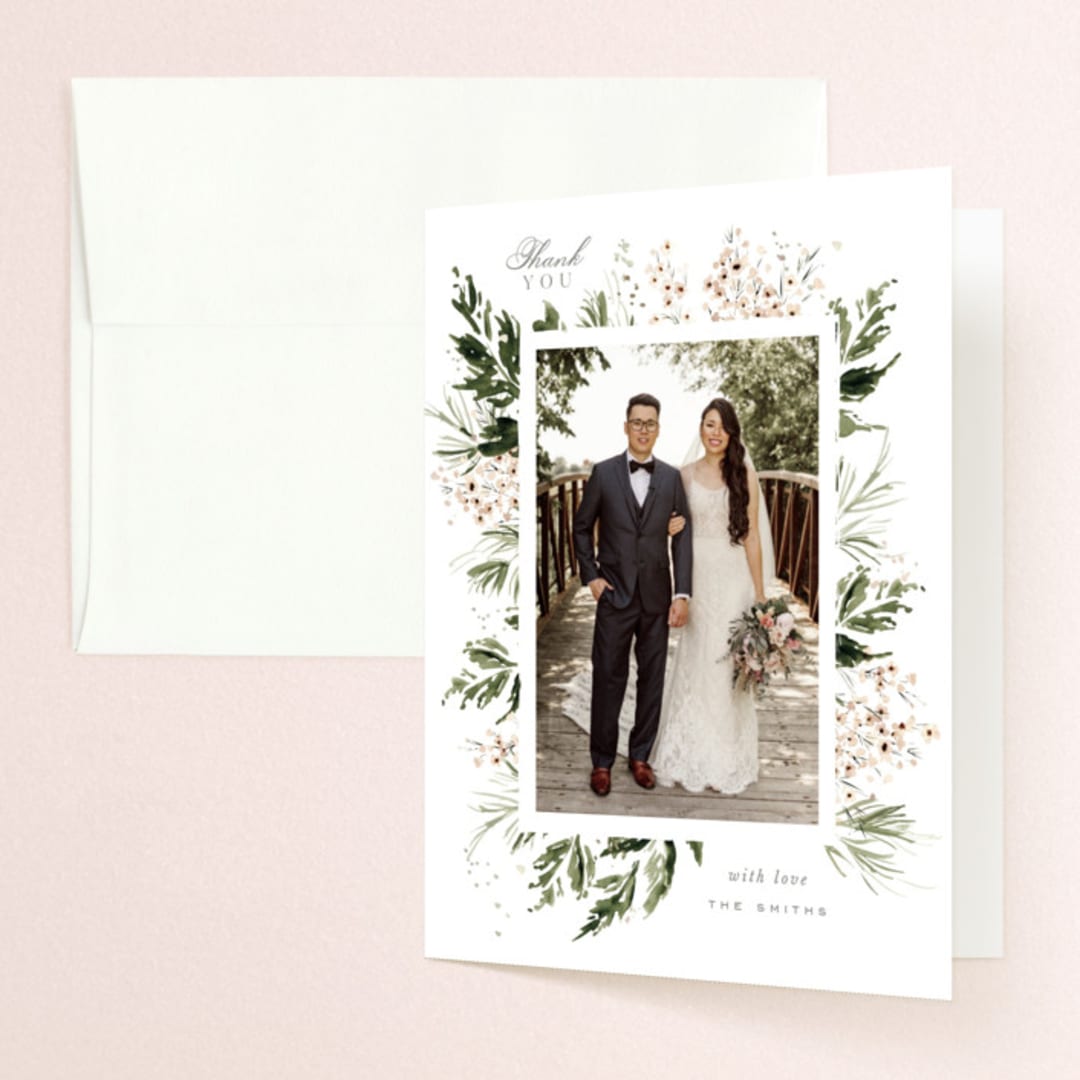 "Grace" - Wedding Thank You Cards in Porcelain by Leah Bisch - Front