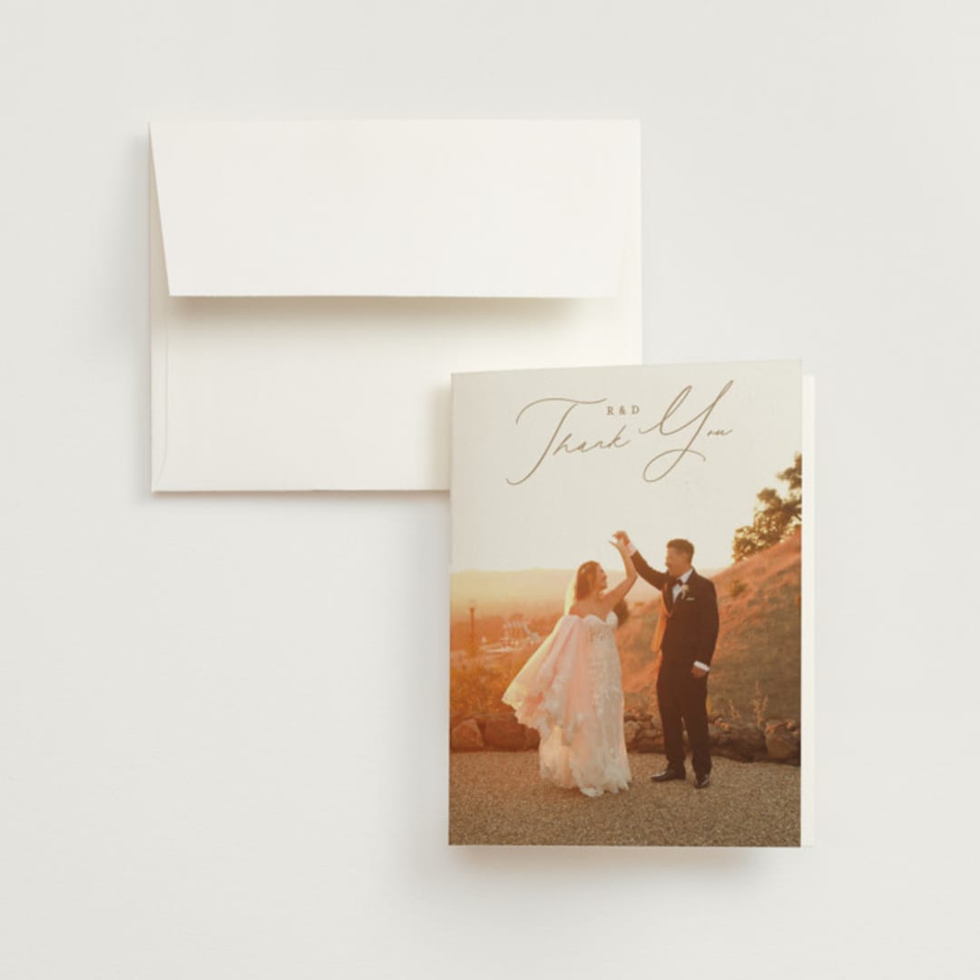 "Floral Arch" - Wedding Thank You Cards in Spring by Phrosné Barwood - Front