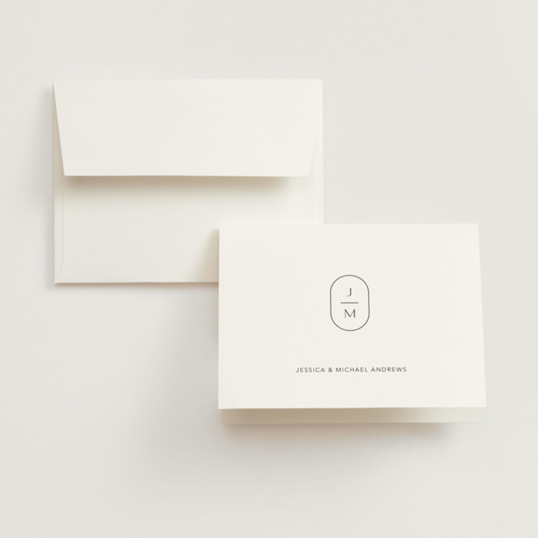 "Picture Perfect" - Wedding Thank You Cards in Opal by Jennifer Postorino - Front