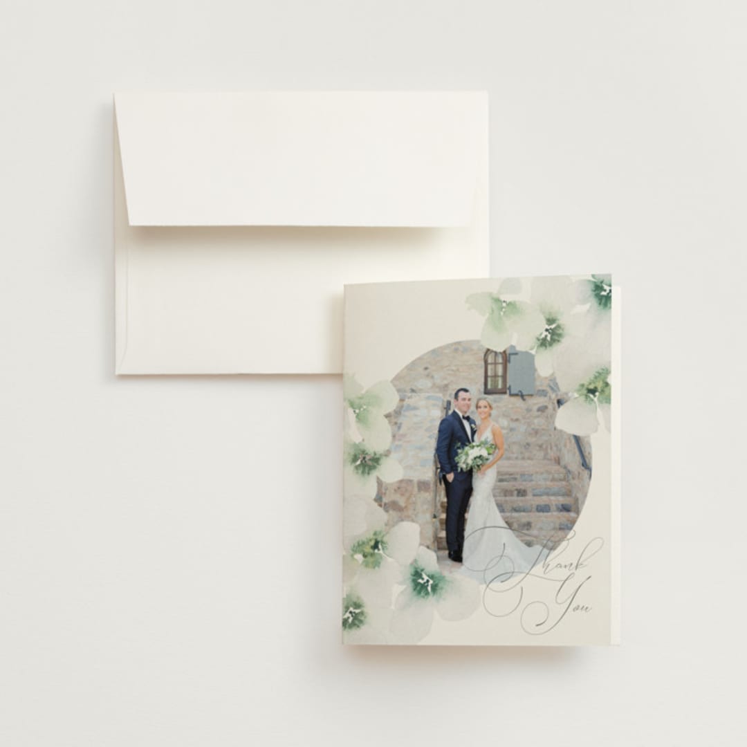 "Whispered" - Wedding Thank You Cards in Springtime by Design Lotus - Front