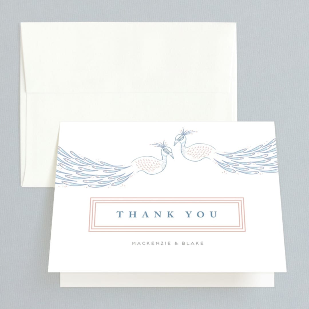 "cicogne" - Wedding Thank You Cards in Cornflower by chocomocacino - Front