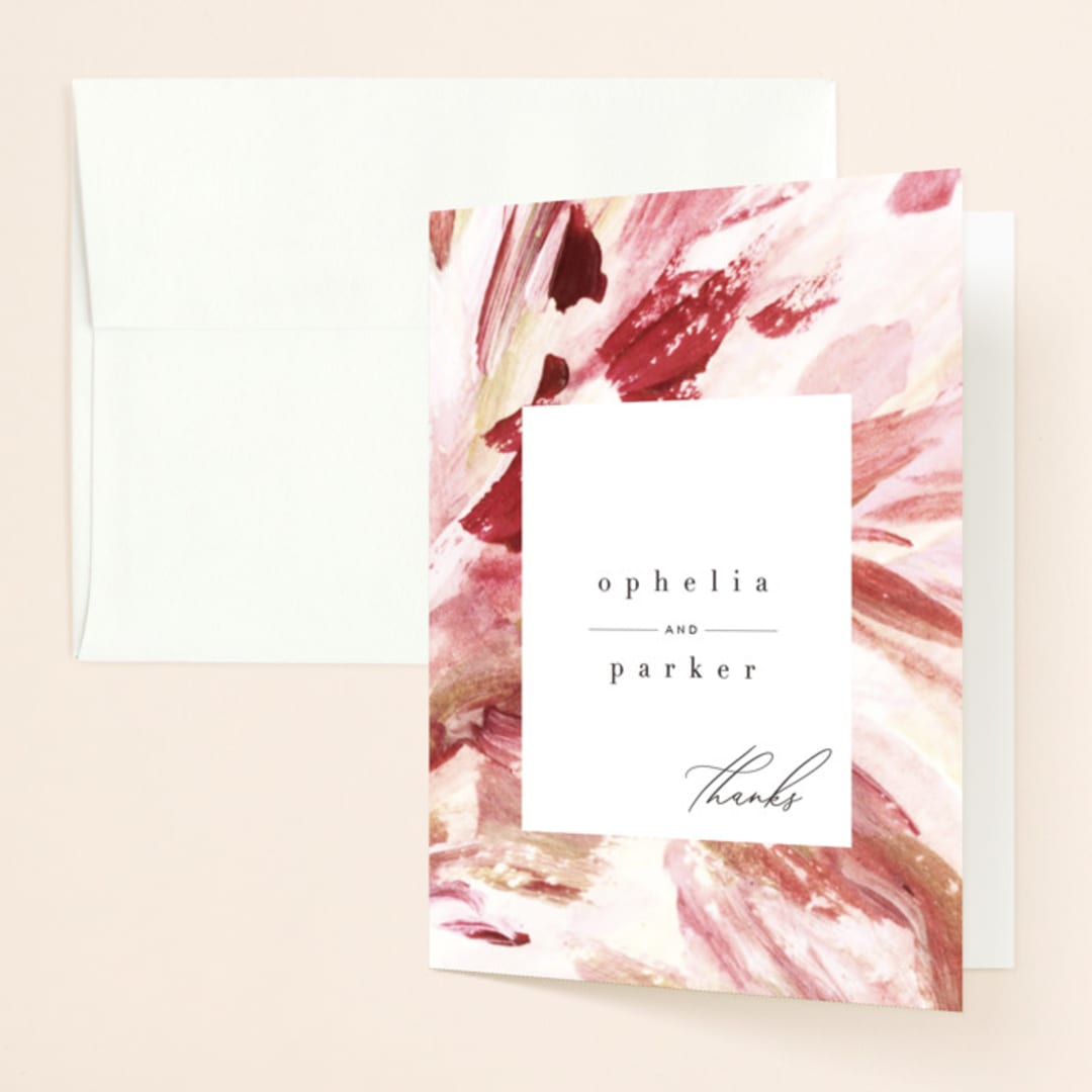 "pollen" - Wedding Thank You Cards in Petal by Robin Ott - Front