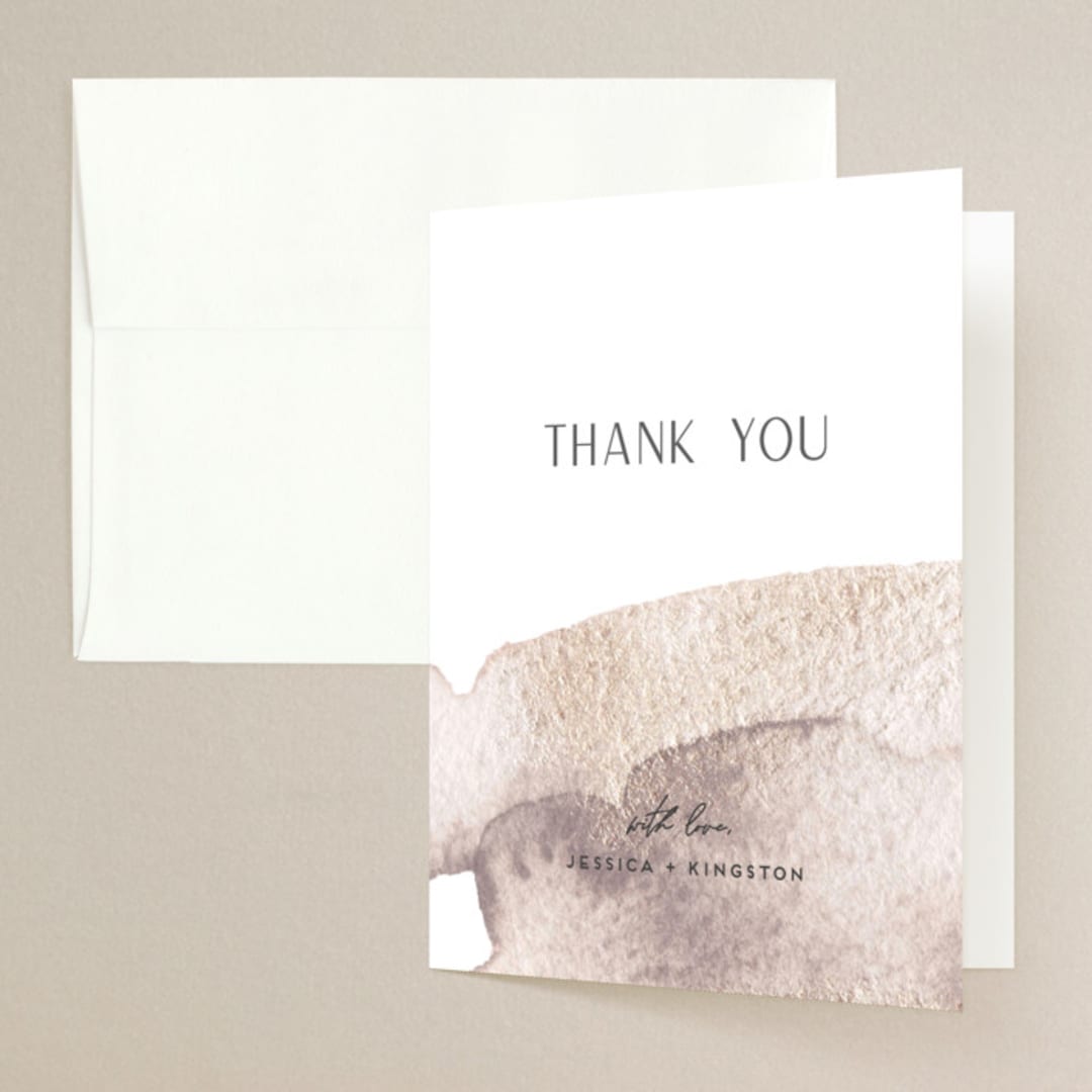 "requiem" - Wedding Thank You Cards in Zen by silverscreen studio - Front