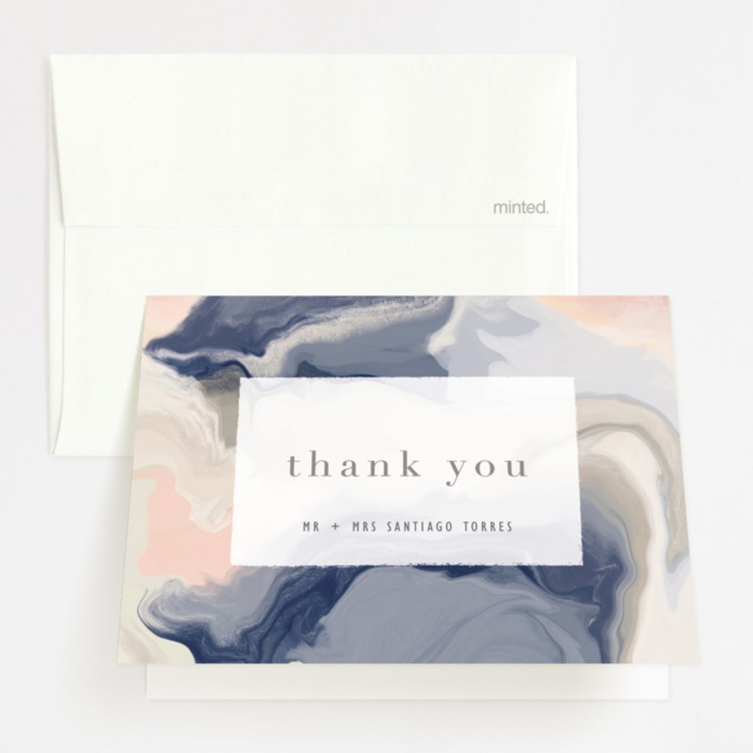 "marble majesty" - Wedding Thank You Cards in Mountain Range by Hooray Creative - Front