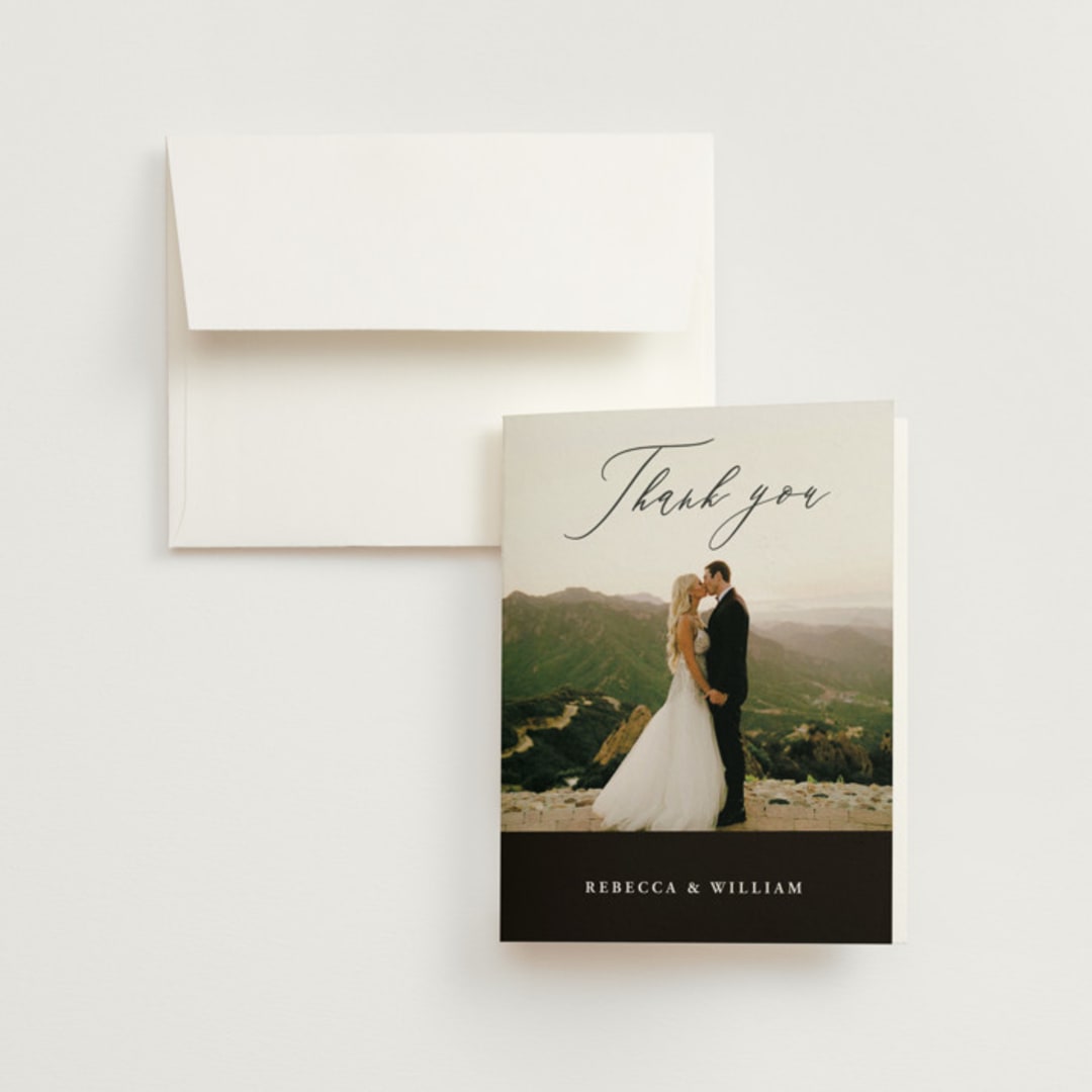 "We Do" - Wedding Thank You Cards in Ink by lulu and isabelle - Front