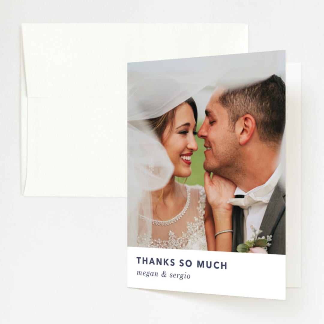 "tissue union" - Wedding Thank You Cards in Cucumber by Carrie Moradi - Front