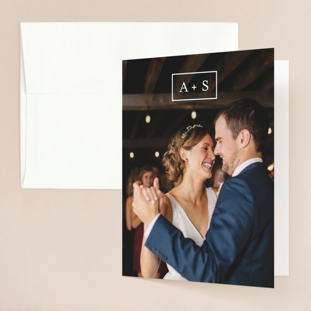 "Elemental" - Wedding Thank You Cards in Cloud by Snow and Ivy - Front