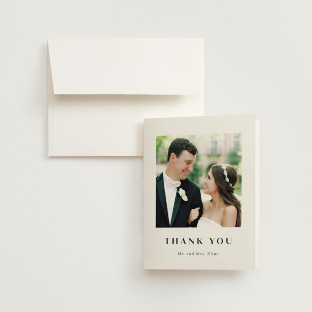 "Arguello" - Wedding Thank You Cards in Diamond by Annie Shapiro - Front