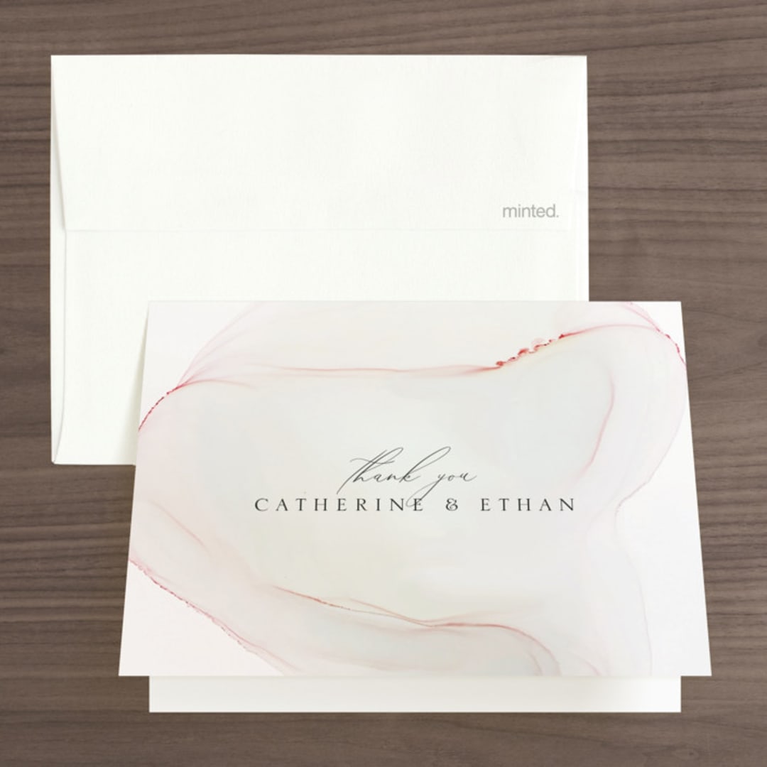 "cultured pearl" - Wedding Thank You Cards in Pearl by Erin Deegan - Front