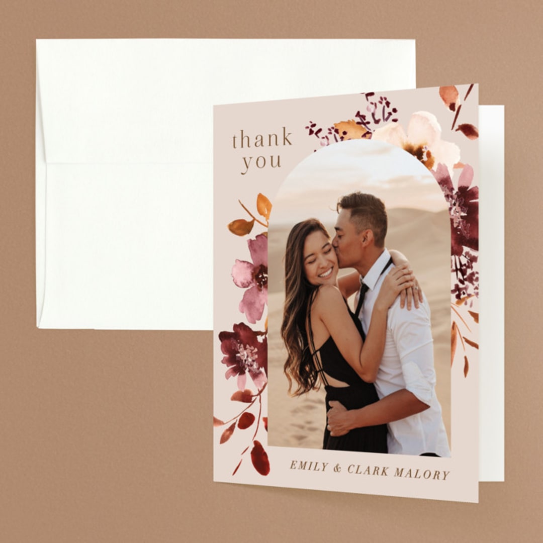 "Love Garden" - Wedding Thank You Cards in Potpourri by Petra Kern - Front