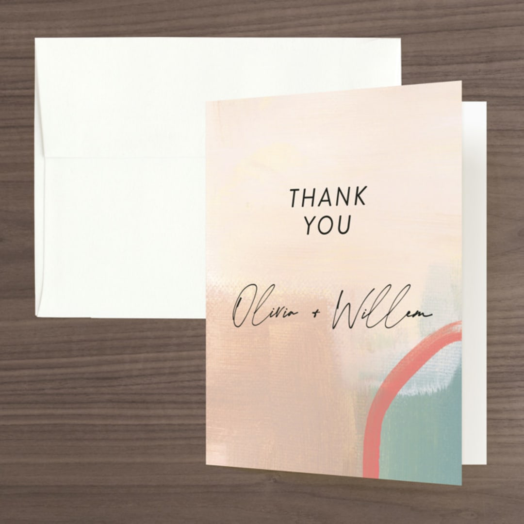"gallery" - Wedding Thank You Cards in Mojito by Lindsay Megahed - Front