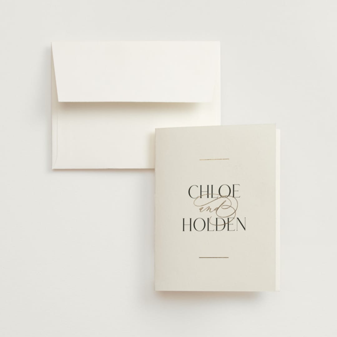 "Idyllic" - Wedding Thank You Cards in Sugar by Jessica Williams - Front