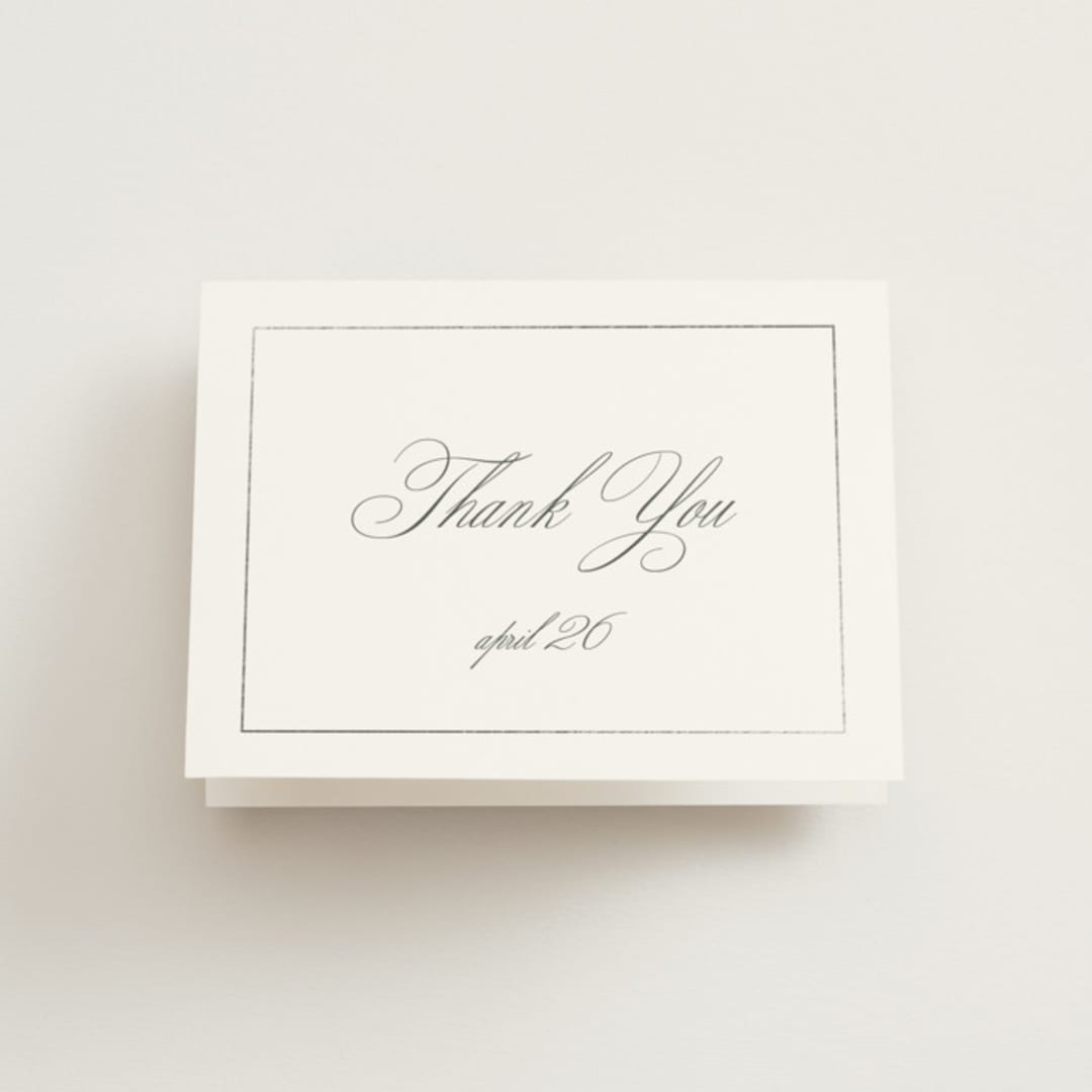 "toulomotiri" - Wedding Thank You Cards in Sugar by chocomocacino - Front
