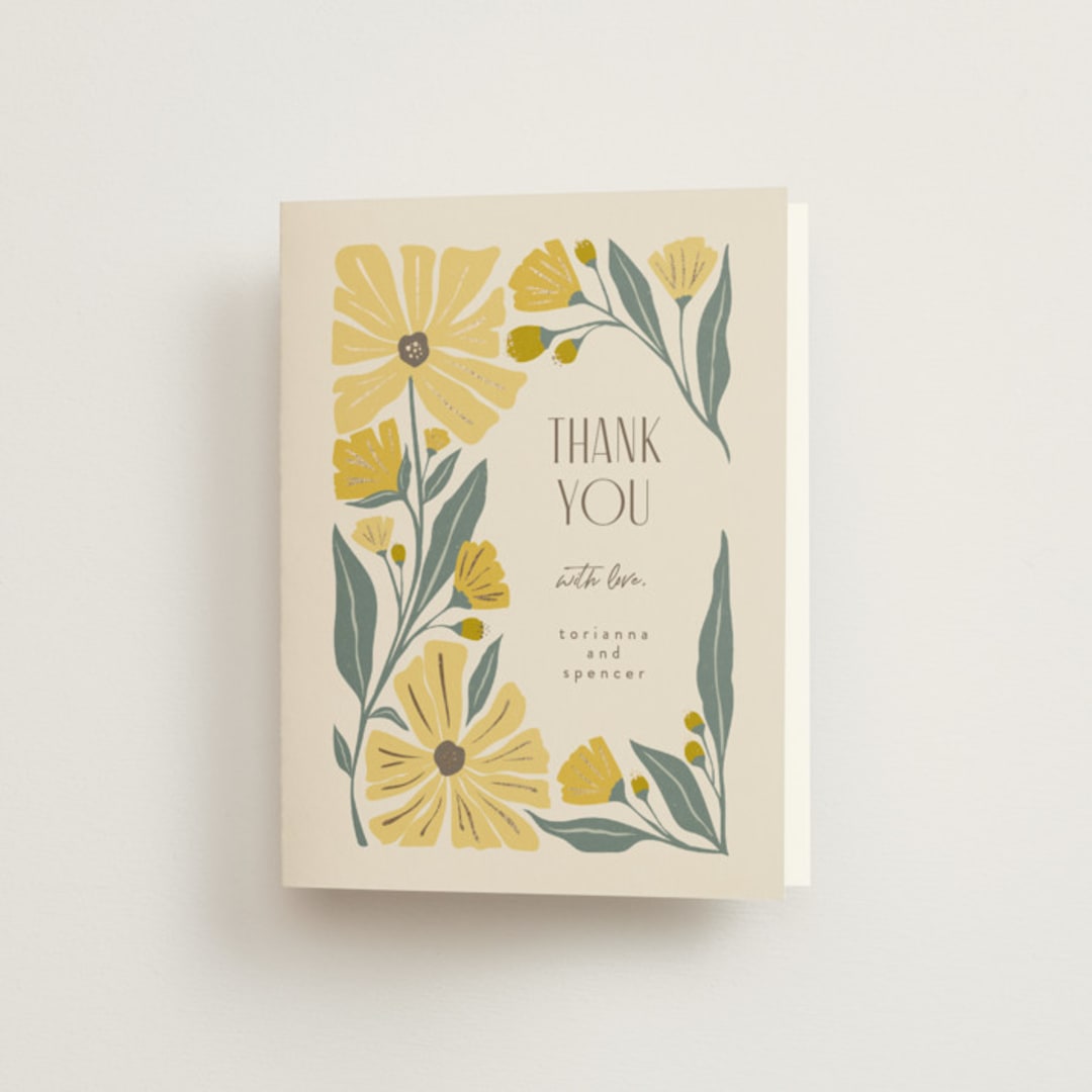 "storybook garden" - Wedding Thank You Cards in Buttercup by Karidy Walker - Front