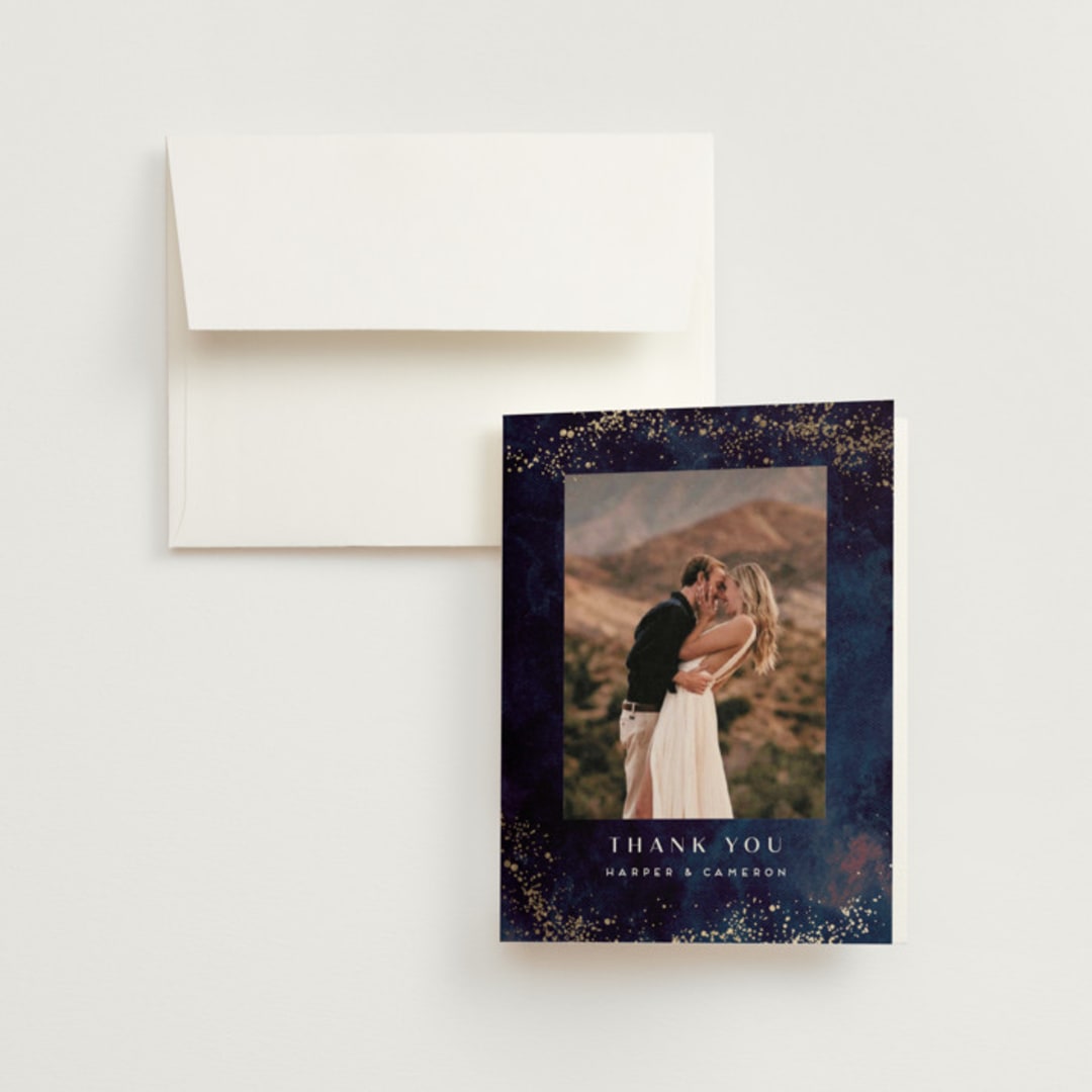 "oponki" - Wedding Thank You Cards in Deep Sea by chocomocacino - Front