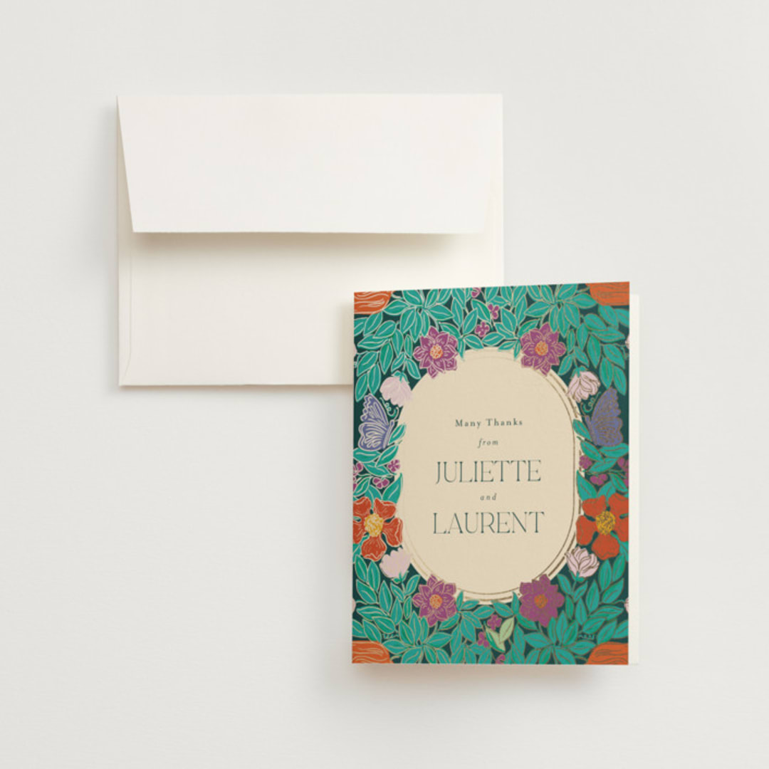 "Tropical garden" - Wedding Thank You Cards in Jungle by Simona Camp - Front