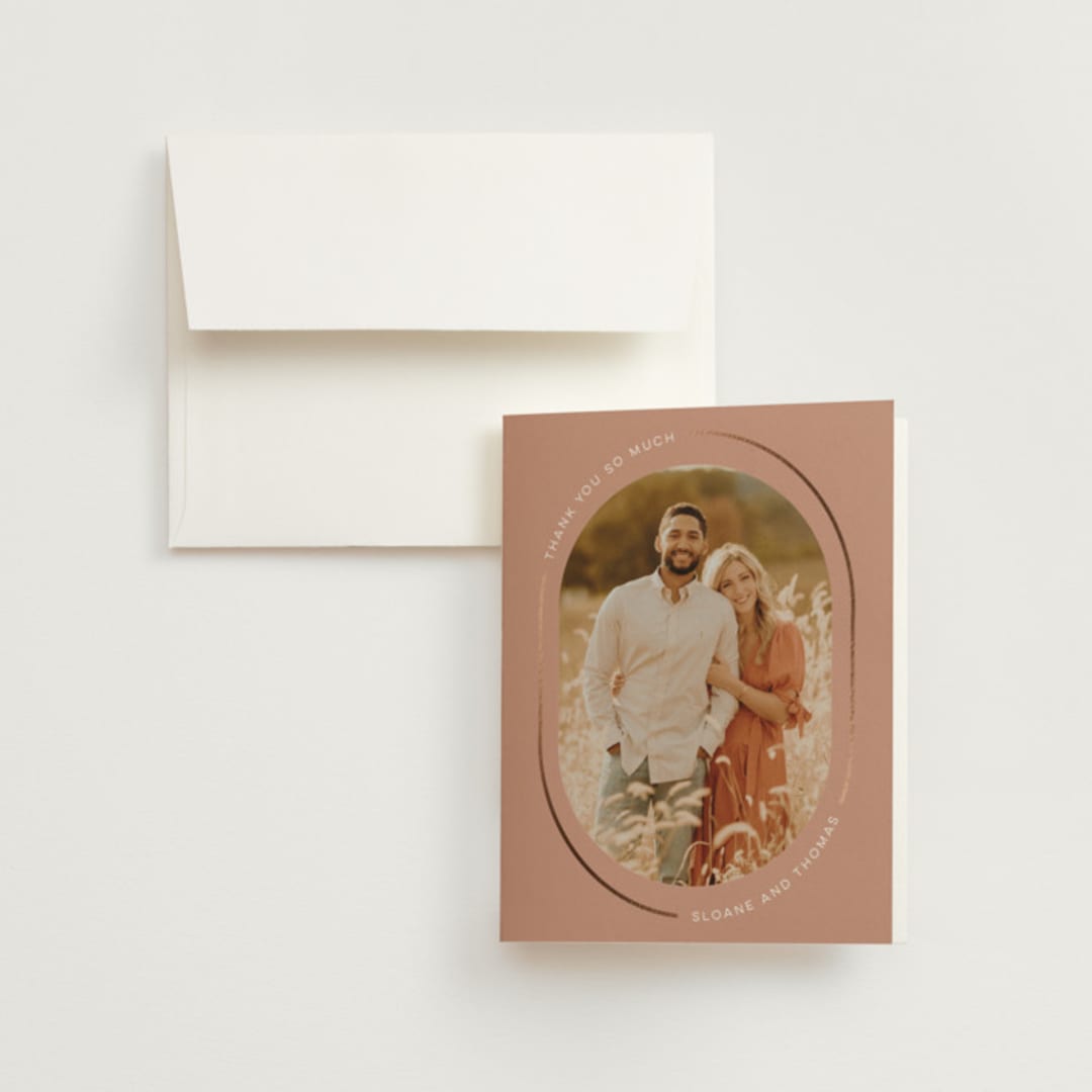 "Unity" - Wedding Thank You Cards in Clay by Morgan Kendall - Front