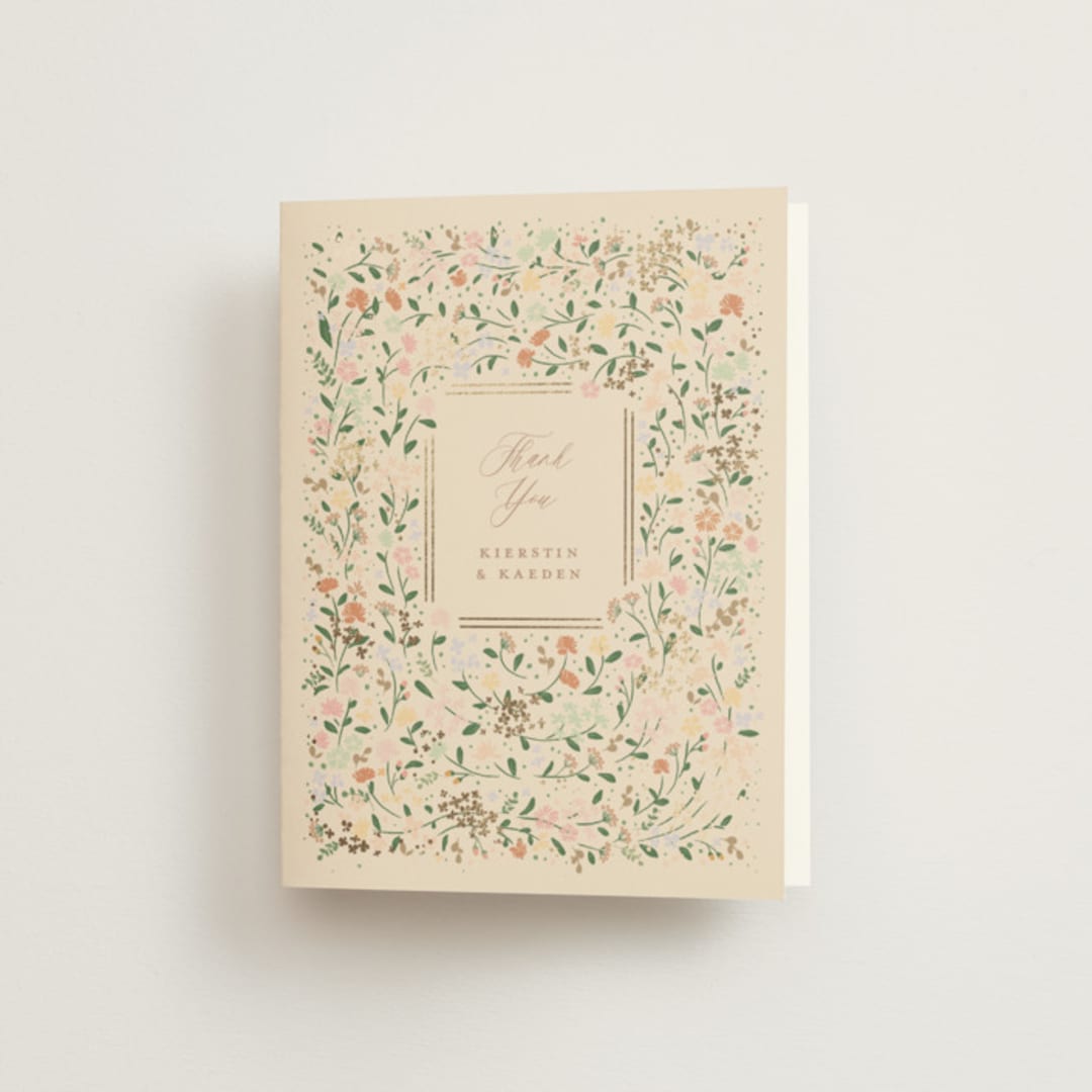 "Esther's garden" - Wedding Thank You Cards in Ivory by Jennifer Wick - Front