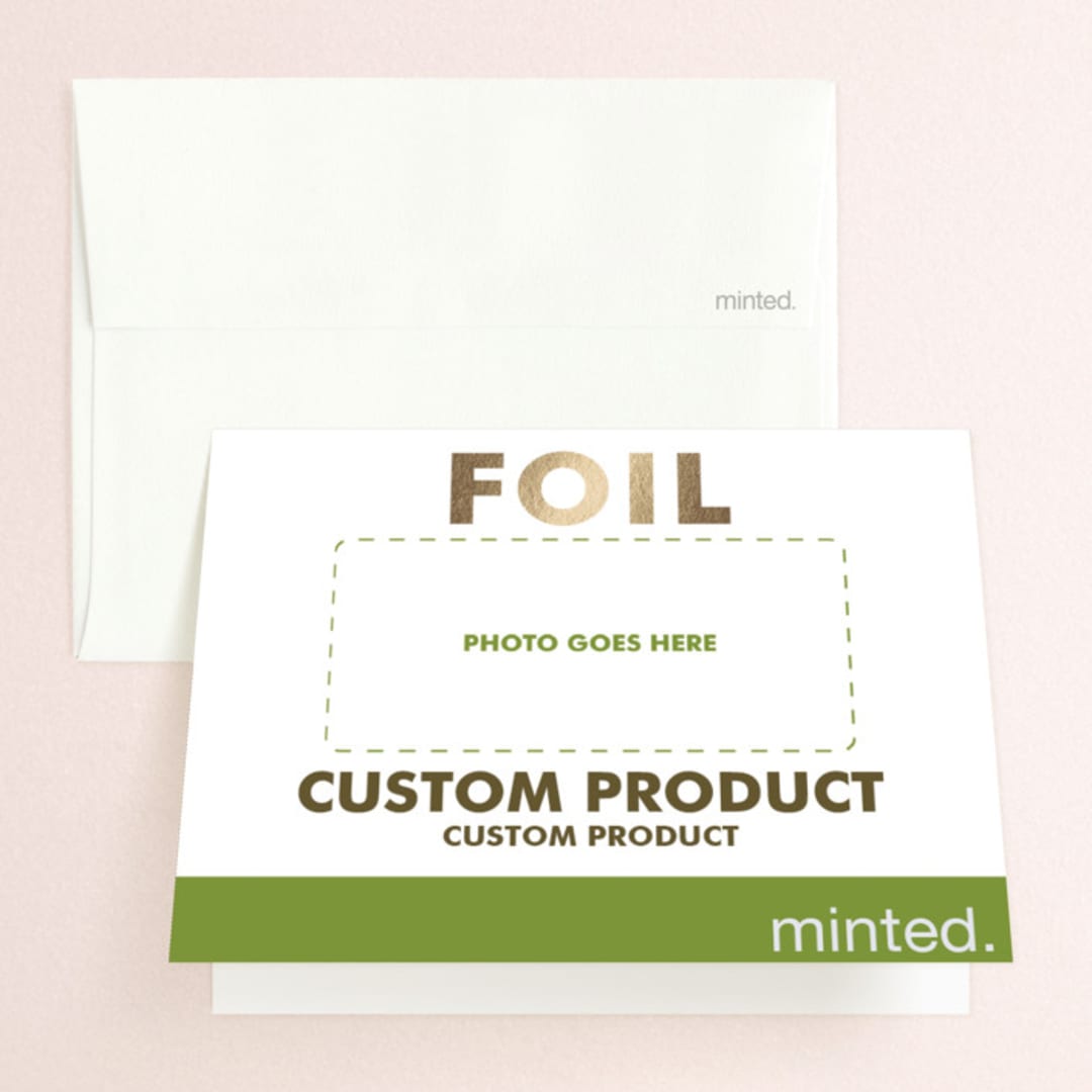 "Landscape Custom" - Wedding Thank You Cards in Golden by Minted Custom - Front