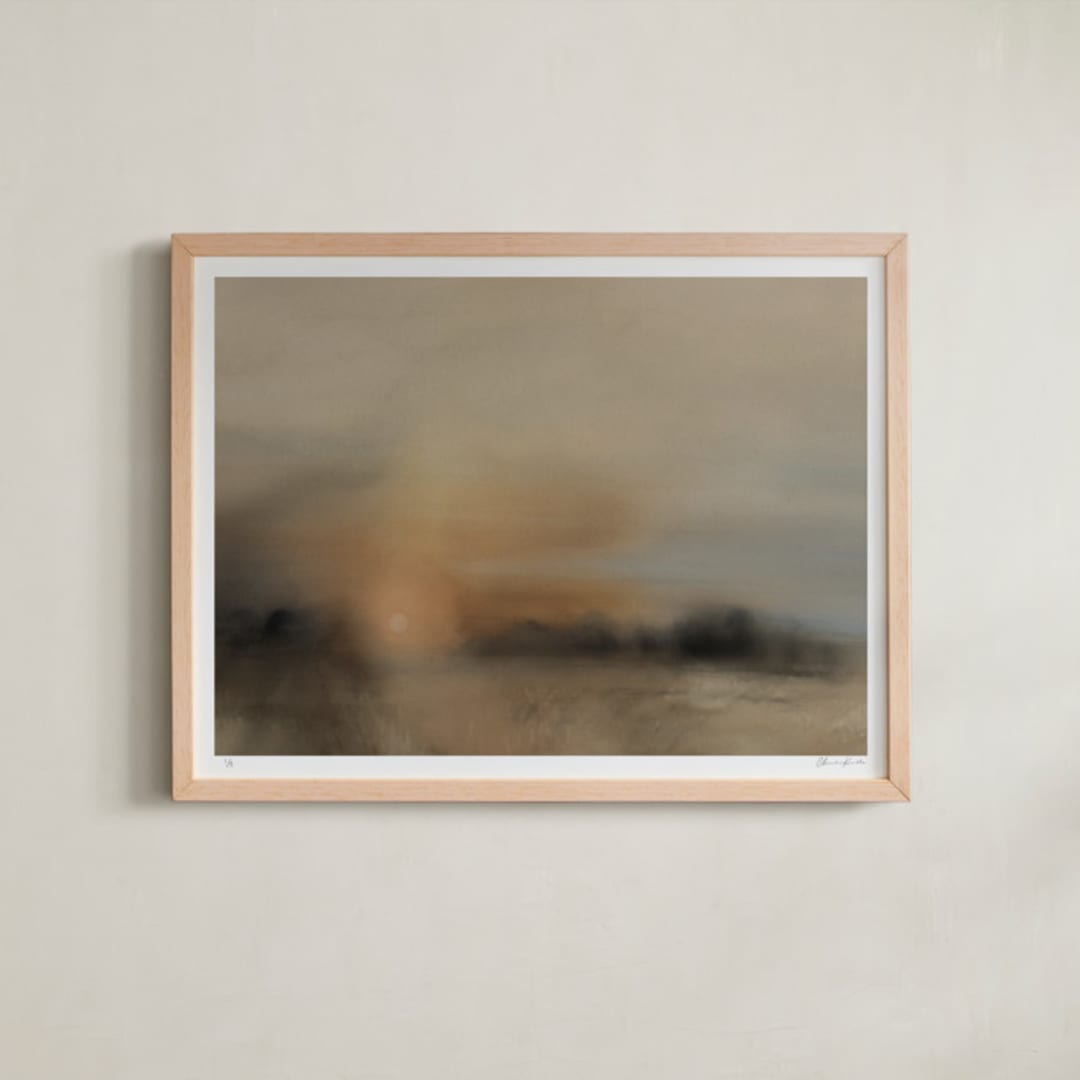 "Endless Summer (edition of 5)" - Rare Edition Art Print in Sunset by Christa Kimble - Framed