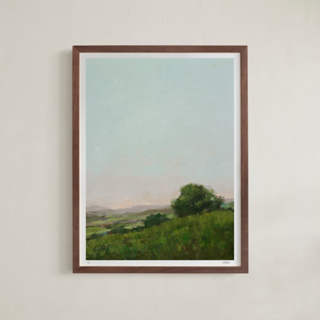 "Hayes Valley II (edition of 5)" - Rare Edition Art Print in Rolling Hills by Wendy Keller - Framed