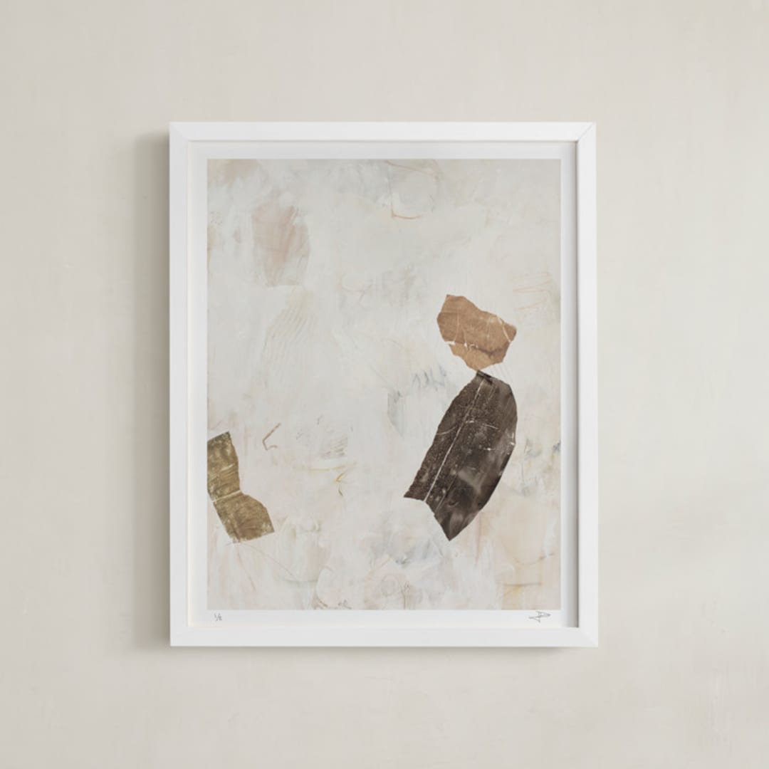 "What We Will Become (edition of 5)" - Rare Edition Art Print in Cream by Jennifer Daily - Framed