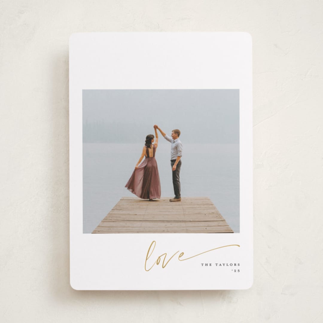 "minimal love" - Valentine's Day Cards in Licorice by Eric Ransom - Front